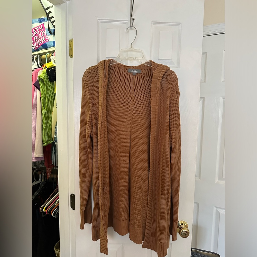 Marled Hooded Cardigan